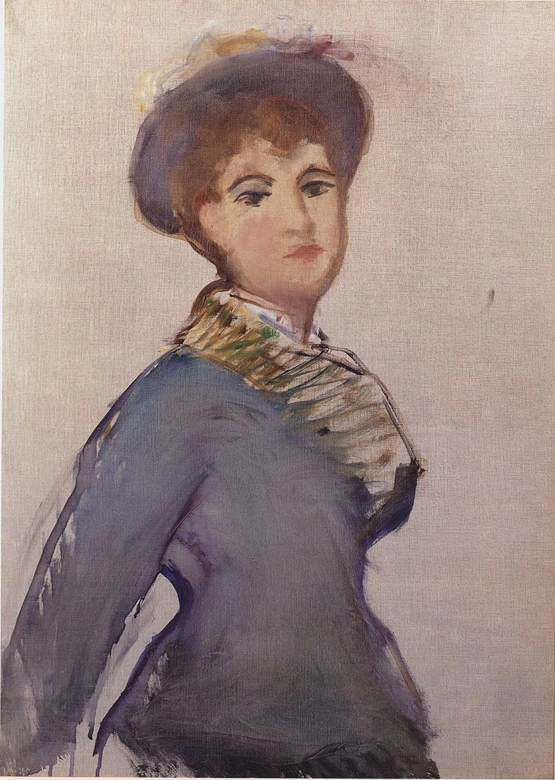 256-Édouard Manet, Ragazza a mezzo busto, 1879 